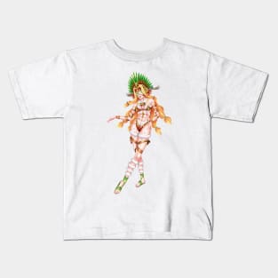 Christmas Quetzalcoatl Tecnica Mask 2 Kids T-Shirt